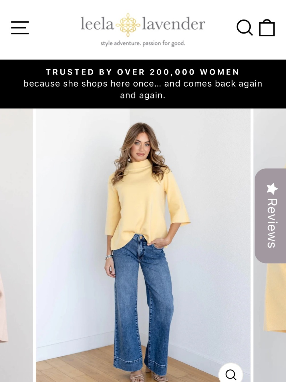 Fate MOCK NECK BELL SLEEVE
PULLOVER SWEATER